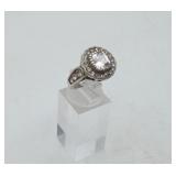 Premier Designs Sterling Silver CZ Statement Ring