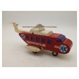 Buddy L Pressed Steel Red Rescue Helicopter Choppr