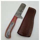 Damascus Steel Chopping Knife Bowie Type & Sheath