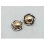 14k Gold & Sterling silver Avery Earring C NOTE