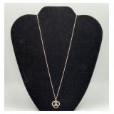 Sterling Irish Celtic Triquetra Pendant Necklace