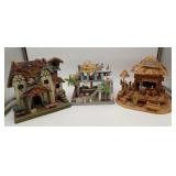 Sunnyville Post Office Tiki Hut Wood Bird Houses