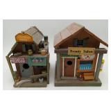 General Store & Beauty Salon Wood Bird Houses