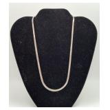 Sterling Silver Herringbone Necklace 8.7 grams