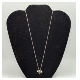 Sterling Silver Bumble Bee Pendant Necklace