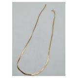14k Gold Herringbone Necklace 5.4 Grams