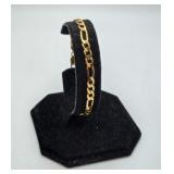 14k Gold Figaro Bracelet 6.8 Grams