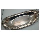LG Sterling Silver Bread Tray Grape Pattern 426gms