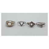 Group Sterling Silver Ring Settings NO STONE 12.5g