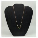 Gold FILLED Jade Necklace