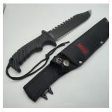 MTech Outdoor Survival Rambo Hunting Black Knife