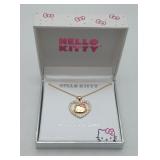 Hello Kitty Gold Flash Heart Necklace