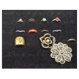 Quality Costume Fashion Jewelry Rings 10pcs