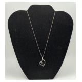 Sterling Silver Heart Pendant Necklace