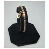 Gold on Sterling Silver Diamond Cut Bracelet 11.7g