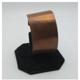 Artist Made Smooth Copper Cuff Bracelet