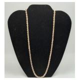 HEAVY Sterling Silver Rope Chain Necklace 30.8gms