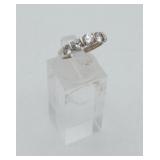 Sterling Silver Diamonique 5 Stone Ring MIB