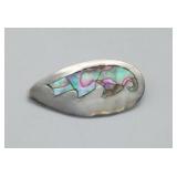 Sterling Silver Abalone Animal Brooch Pin