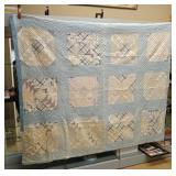 VTG Patchwork Handmade Quilt 79x64 Textiles