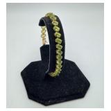 14k Gold Peridot Bracelet 11.9 Grams TWT