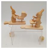 Bogoroskoye Russian Bunny Rabbit Folk Art Toys