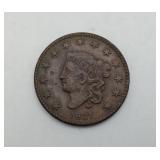 1840 Braided Hair Large One Cent US Coin Penny
