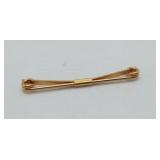 14k Gold FILLED Collar Tie Bar Clip
