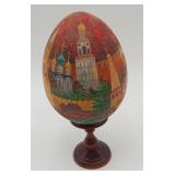Wood Russian Egg St basils Catherdral Moscow