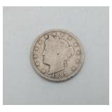 1897 V Nickel US Coin 5 Cent