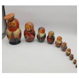 11' Russian Hand Painted Matryoshka Doll