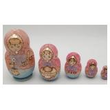 Stacking Russian Nesting Doll Hand Painted