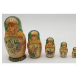 Signed Russian Nesting Doll Matryoshka