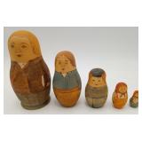 Hand Painted Russian Wood Nesting Doll