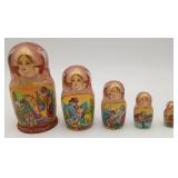 The Scarlet Flower Fairy Tale Russian Nesting Doll