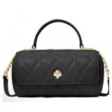 New Kate Spade BLK Heart Barrel Handbag