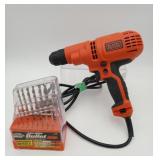 Black & Decker Bullet Drill Set & Electric Drill