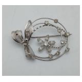 Sterling AmLee Vintage Pendant Brooch
