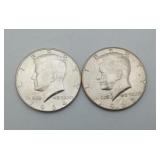 1964 Silver Half Dollar & 1965 Kennedy US Coin