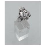 Sterling Nautical Anchor Ring