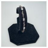 Sterling Marcasite White Topaz? Bracelet