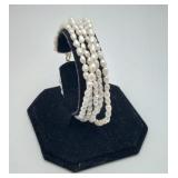 14K Freshwater Pearl Multi Strand Bracelet