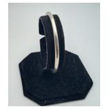 Sterling Silver Hinge Bangle Bracelet