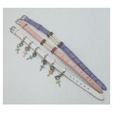 2 Leather Sterling Freshwater earl Bracelet plus