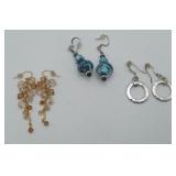 3 Pair Artisan Earrings
