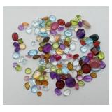 90 CTW Mixed Faceted Gemstones Jewelry Making