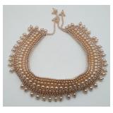 FAUX Pearl bib Necklace Collar Choker Jewelry