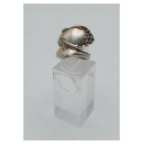 Kirk & Sons Sterling Silver Spoon Ring ADJUSTABLE