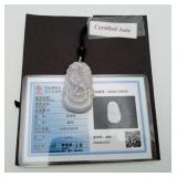 Natural Jade Jadeite Carved Rooster Pendant