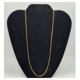 14k Gold Box Chain Necklace 4.4 Grams